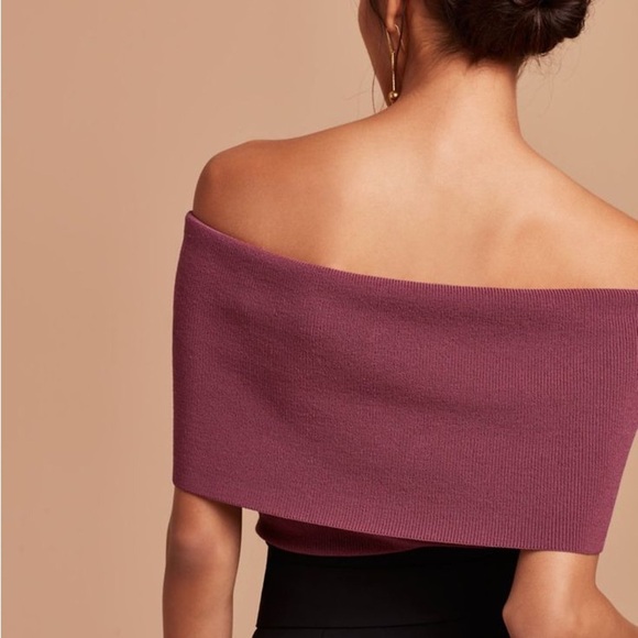 Wilfred Off Shoulder Vertou Knit Top Sweater Size Small - Picture 2 of 13